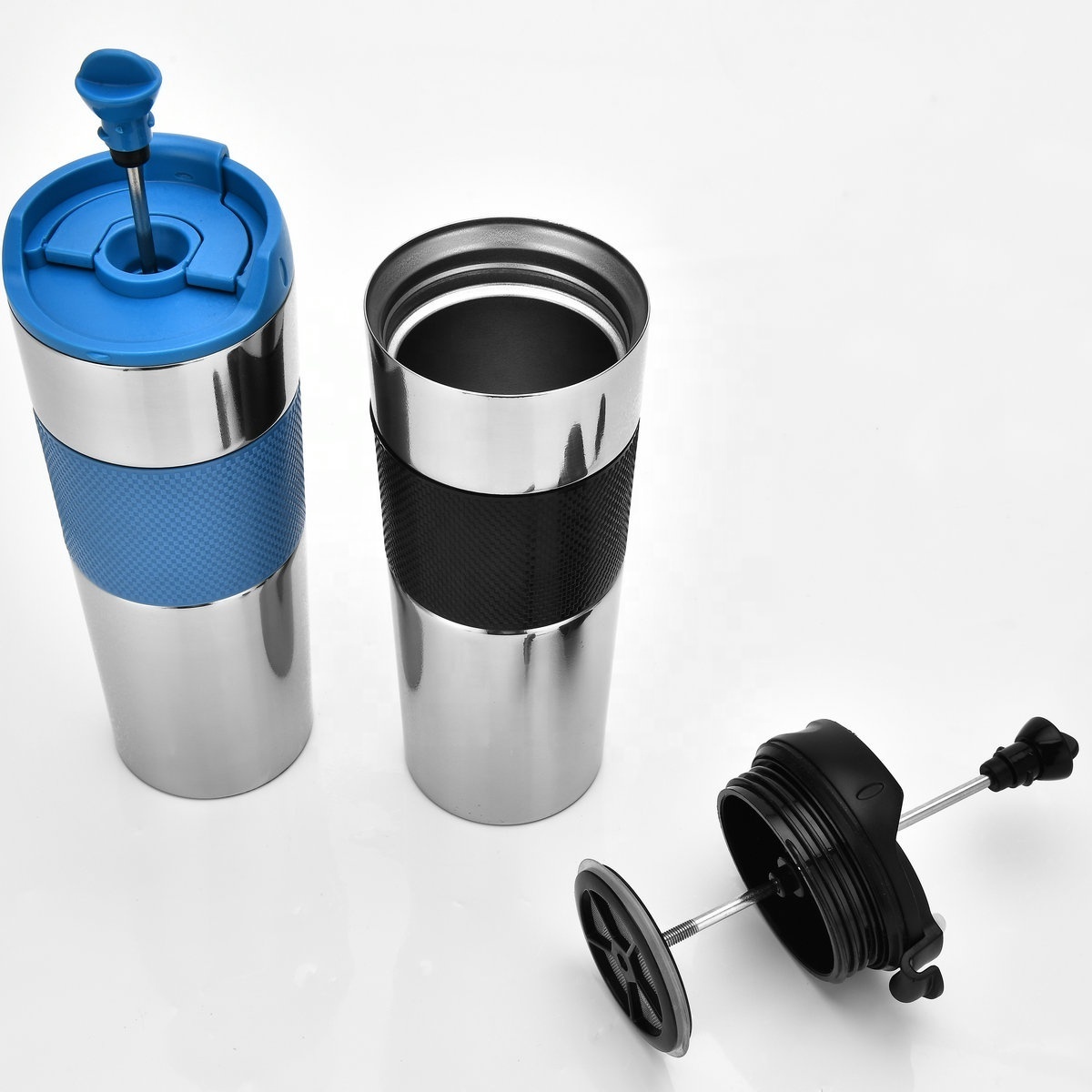 double wall vacuum insulated stainless steel french press travel mug Coffee Maker wholesale tea maker Gasket Filter