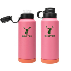 New Style 32oz Customized Logo 18/8 Stainless Steel Wide Mouth With Straw Lid And Filter Sport Thermos bottle