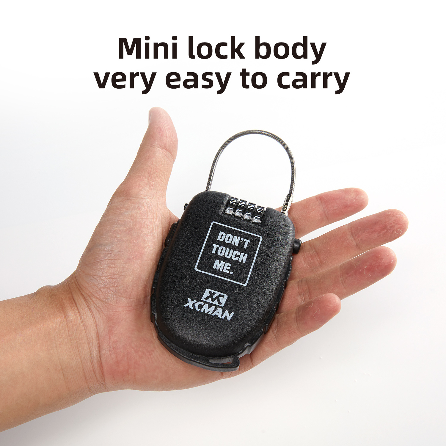 Secure 4-Digit Combination Lock with 30 inch Retractable Cable for Ski, Snowboard, Stroller, Bike and Suitcases