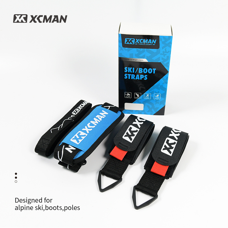 XCMAN Nylon and Rubber Material Alpine Ski Boots Poles Carrier Strap