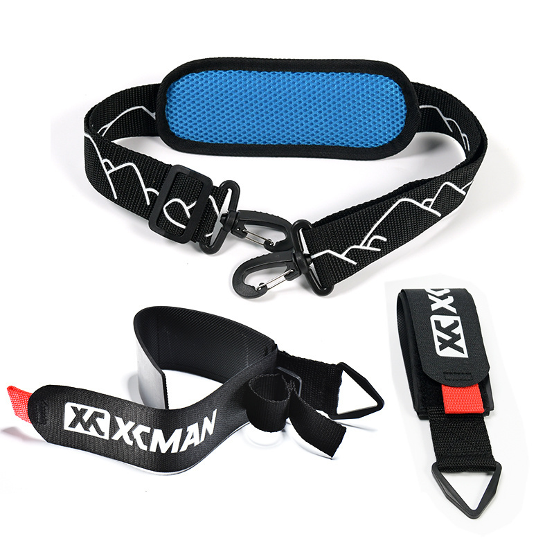 XCMAN Nylon and Rubber Material Alpine Ski Boots Poles Carrier Strap