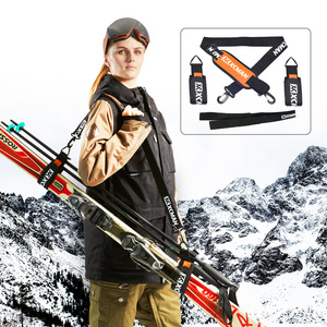 Alpine Ski Boots poles Carrier Straps Protects Skis from Scratches Damage