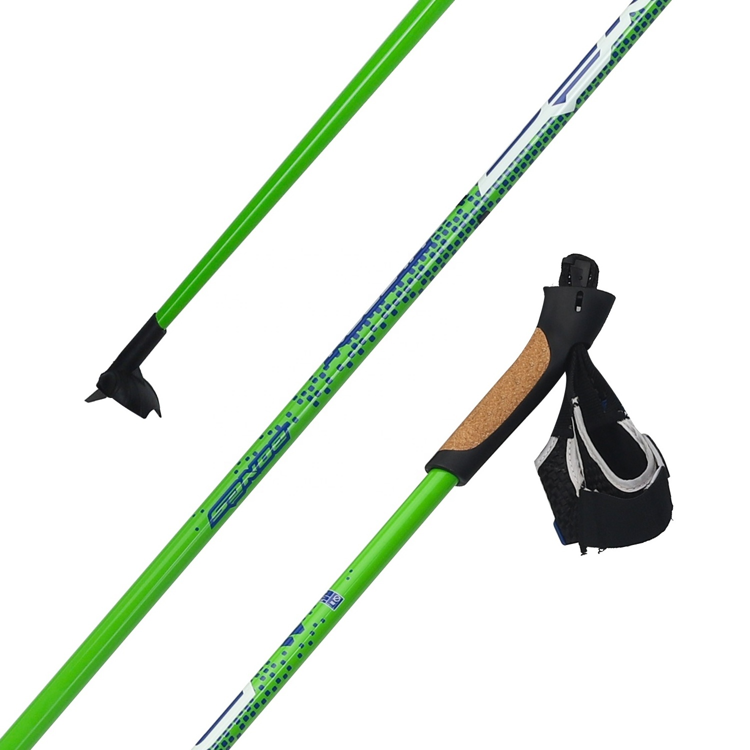 Nordic Carbon Fiber Ski Poles One Section Cross Country Ski Pole