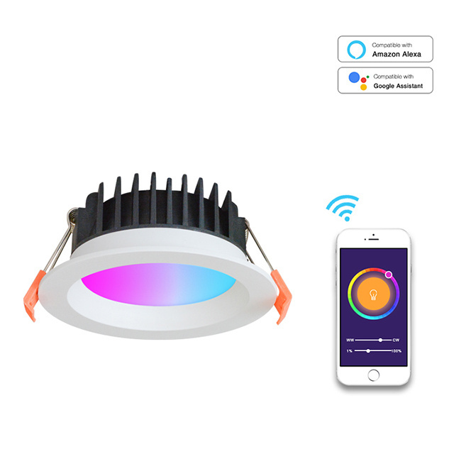 ZigBee Smart Downlight 10W WiFi Ceiling Light Voice Control APP Control works with Alexa Google Assistant IFTT Led light