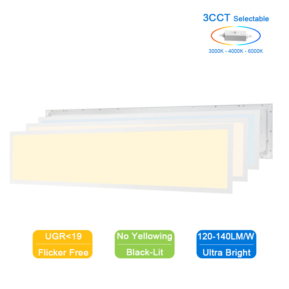 Living Room Home Commercial Lighting CCT Switchable 2x4 LED Ceiling Light 36W 40W 120Lm/W 300x1200 LED Ceiling Light