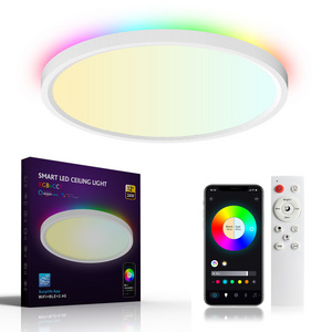 Tuya wifi smart led ceiling light rgb ceiling backlight/frontlight cct rgb up down lighting smart led ceiling light