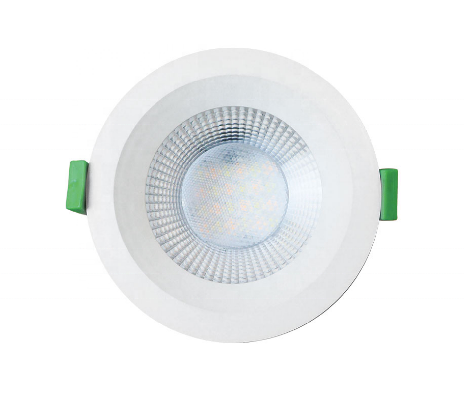 Wholesale commercial lighting living room home lens low glare tri-color design housing color optional recessed LED downlight