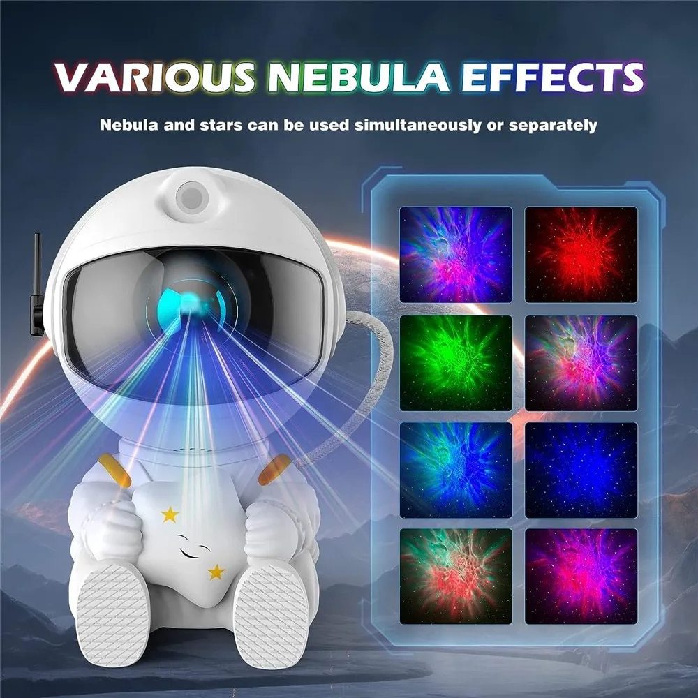 Creative lamp astronaut space projector star nebula ceiling light bedroom home decor children sleep soothing Home smart lights