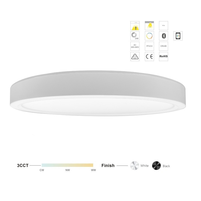 Factory Price 3Cct Ceiling Light Adjustable LED Downlight 110v220v White SMD Waterproof IP20 12w 18w 24w MODERN LED CEIL LIGHT