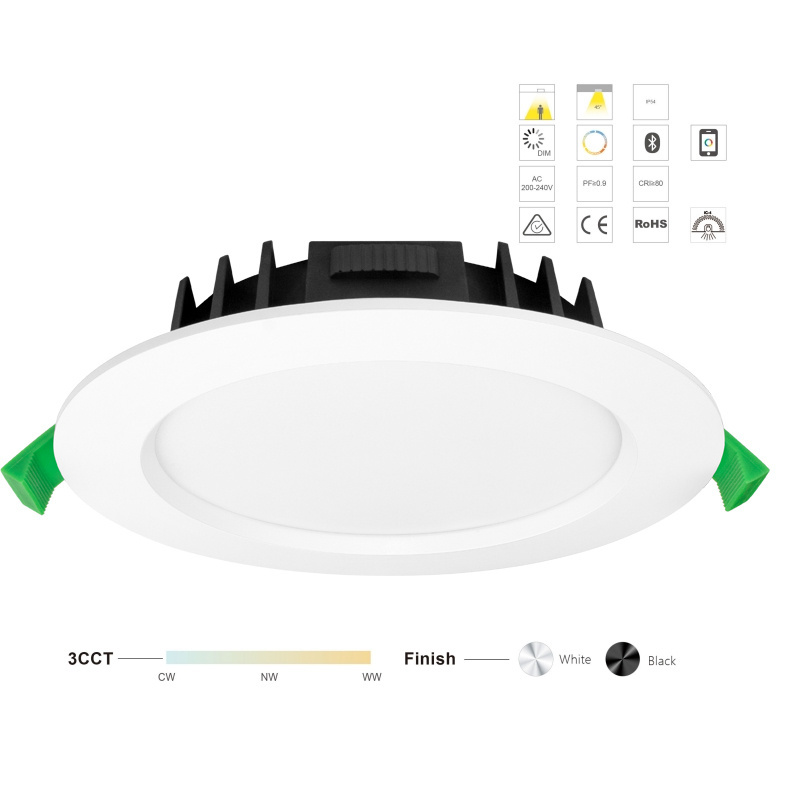 LED Downlight COB 3CCT CE SAA IC-4 IP44  4 inch Recessed 120mm Cutout 14W Dimmable downlight spot lights led ceiling downlight