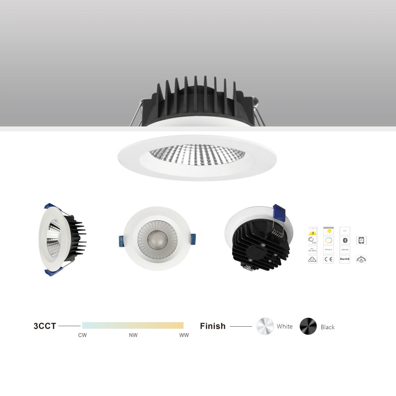 LED Downlight COB 3CCT CE SAA IC-4 IP44  4 inch Recessed 120mm Cutout 14W Dimmable downlight spot lights led ceiling downlight