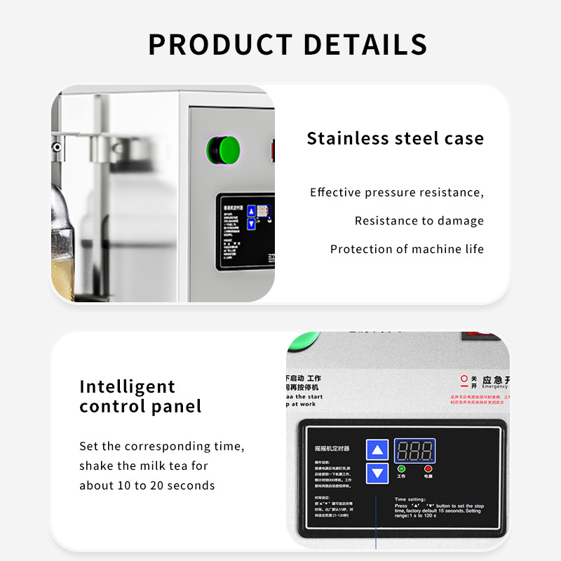 Factory Wholesale Bubble Tea Shaking Machine Stainless Steel Automatic Milk Tea Shake Machine