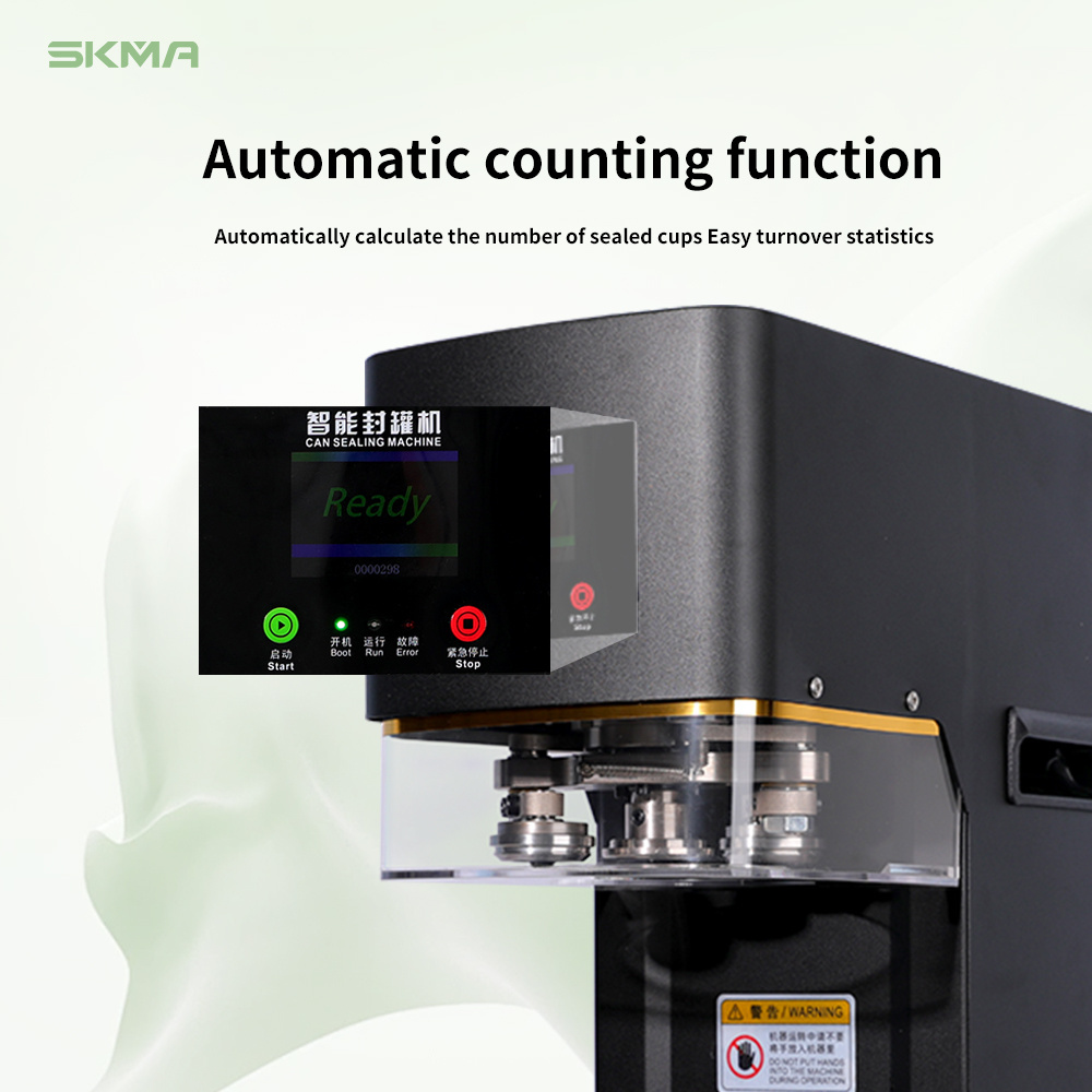 Commercial High Quality Boba Tea Soda Beer Can Sealer Machine Automatic Electric Pet Bottles Can Sealing Machine