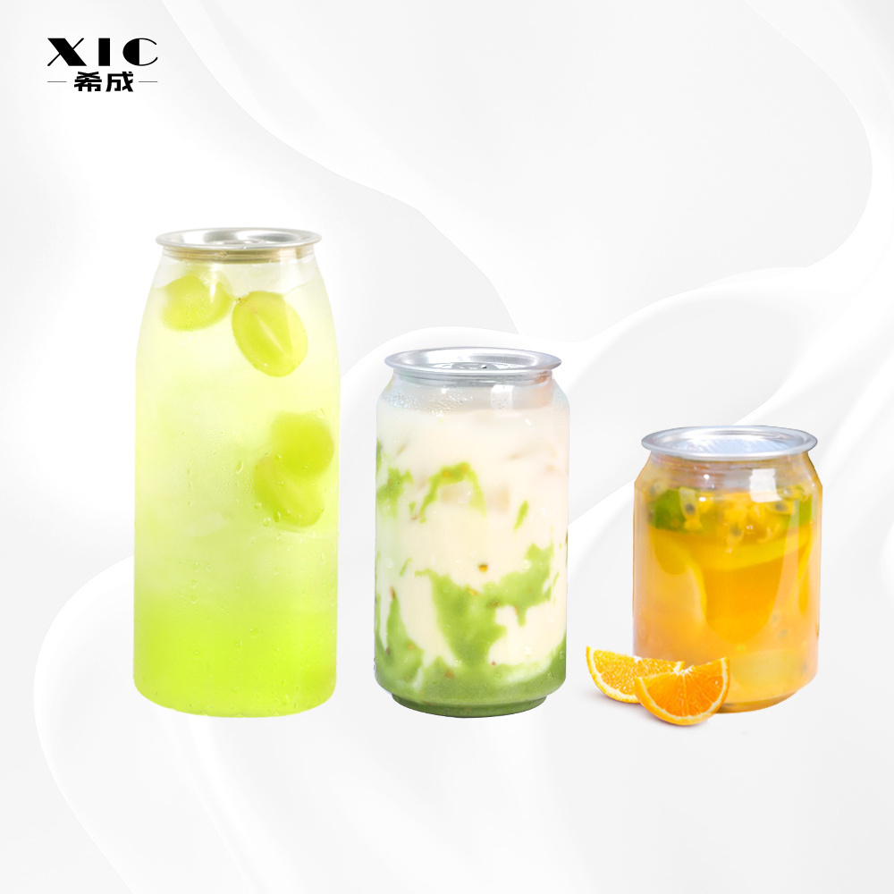 Wholesale 200ml 250ml 330ml 500ml 650ml Clear Pop Cans Hot Cold Drink Soda Soft Beverage Plastic Bottles Cans