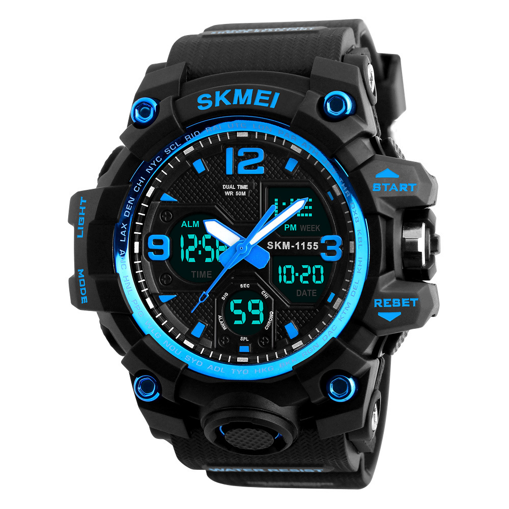 Manufacturer price 1155B SKMEI digital plastic watch top sales relojes sport men watch wrist analog digital watches best quality