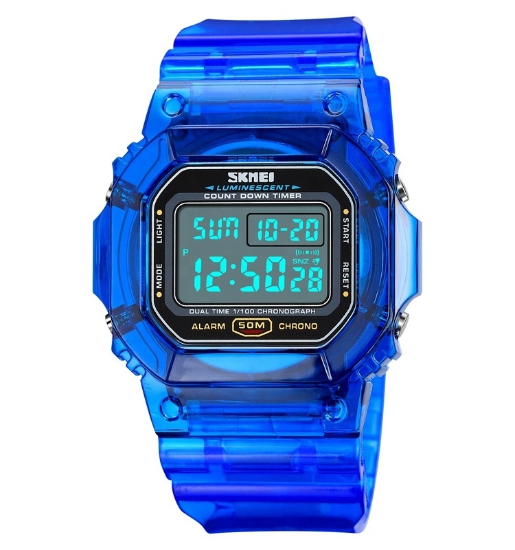 New Arrival SKMEI 1999 Jelly Colors Digital Watches High Quality Relojes Hombre Deportivo