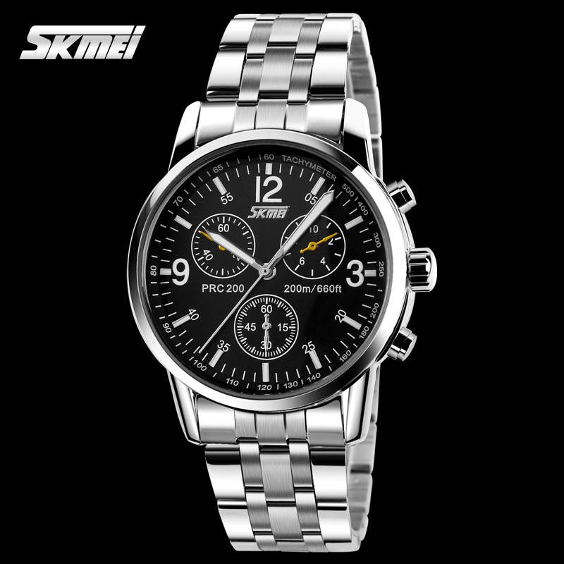 Japan Movt Quartz Watch Sr626sw Men Watches Stainless Steel And Genuine Leather Band Waterproof From Skmei