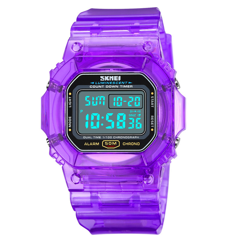 New Arrival SKMEI 1999 Jelly Colors Digital Watches High Quality Relojes Hombre Deportivo