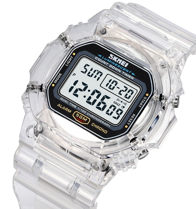 New Arrival SKMEI 1999 Jelly Colors Digital Watches High Quality Relojes Hombre Deportivo