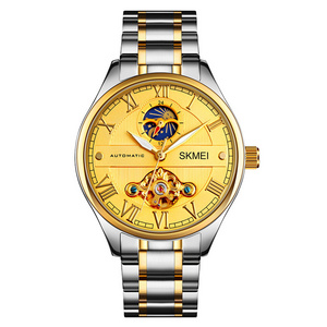 Skmei M024 japan movt quartz watch stainless steel wrist men automatic mechanical watch