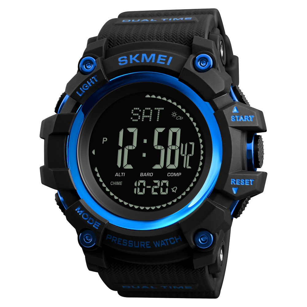 SKMEI 1358 Relojes Pedometer Alarm Chrono Compass Fitness Sport Compatible Lighter digital watch with compass