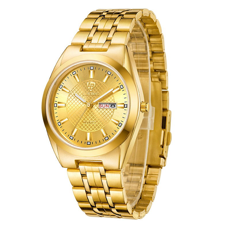 LIEBIG from Skmei  L1020 Luxury Gold Wrist watch original Couple luxury men watches Women Quartz mens digital watches