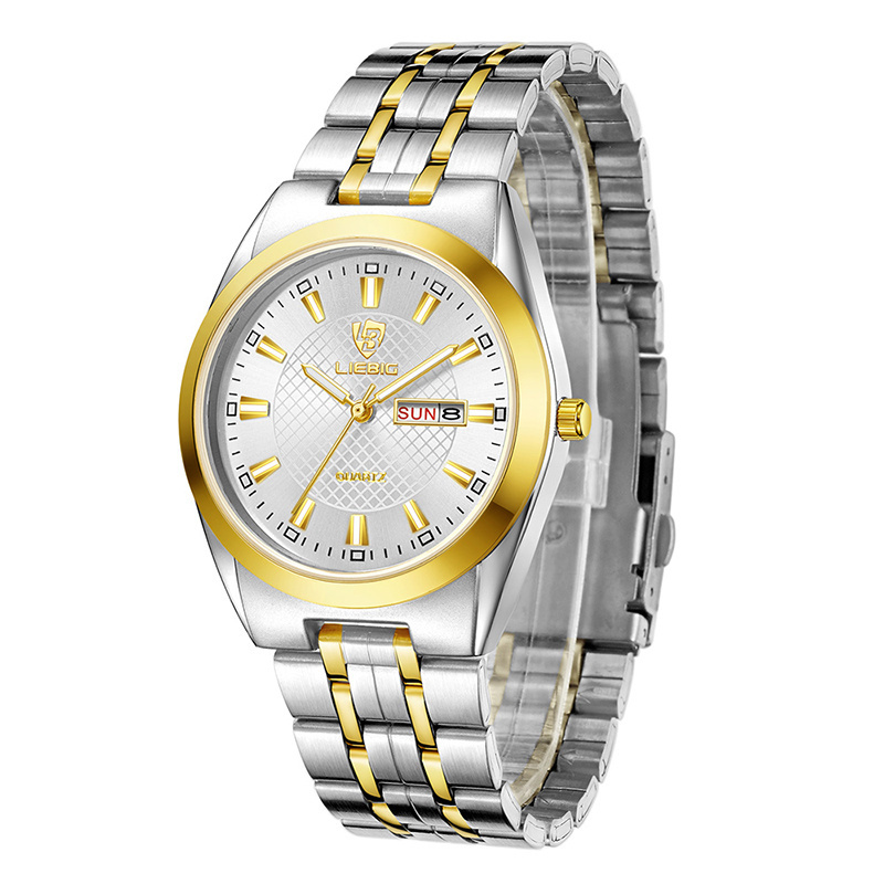 LIEBIG from Skmei  L1020 Luxury Gold Wrist watch original Couple luxury men watches Women Quartz mens digital watches