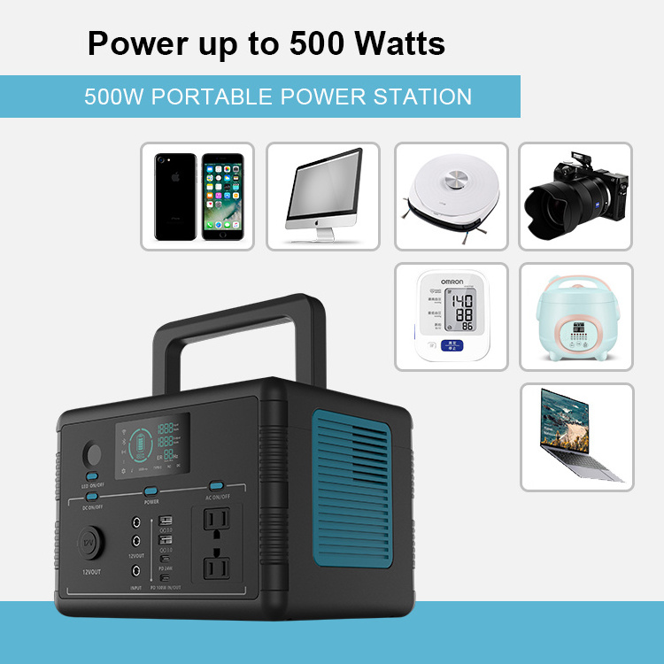 320W 500W 1000W New Outdoor Charging Solar Generator Portable Power Station For Mobile Phone Laptop Camping