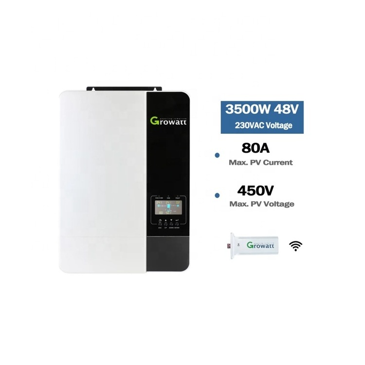 Growatt 5kw 6kw 8kw 10kw 15kw 20kw Sofar Hybrid Inverter 1 Phase 3phase On-Grid/Off-Grid With Energy Storage