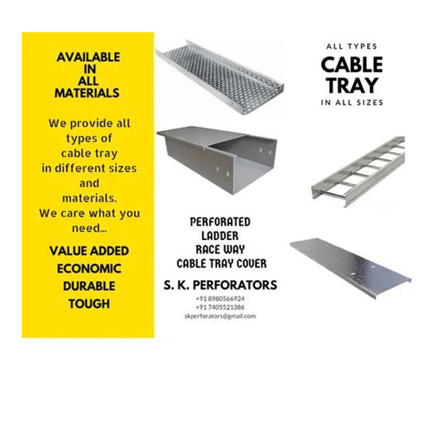 Electrical Galvanized Slotted Strut Channel Cable Tray Manufacturers Supplier in india