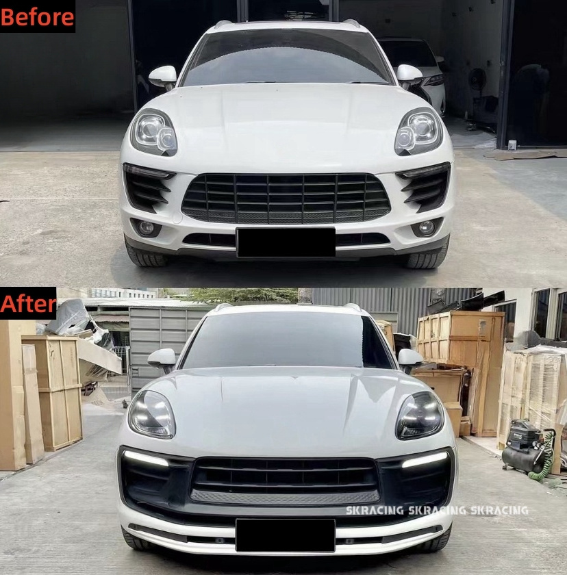 High Quality Front Rear Bumper Diffuser Rear Trunk Lid Upgrade 2023 Body Kit For Porsche Macan 14-21 95B.1 95B.2