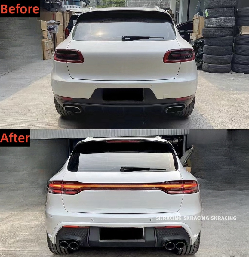 High Quality Front Rear Bumper Diffuser Rear Trunk Lid Upgrade 2023 Body Kit For Porsche Macan 14-21 95B.1 95B.2