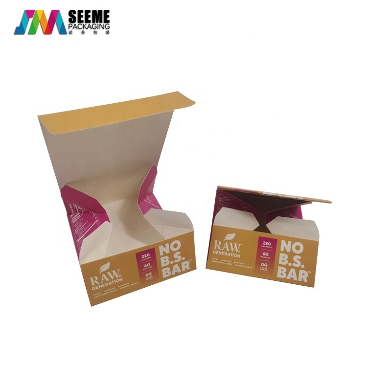 Wholesale Folding Paper Chocolate Bar Packaging Display Box Custom Design Print Luxury Kraft Paper Packing Box For Chocolate Bar