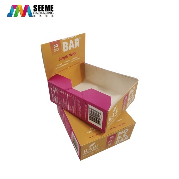 Wholesale Folding Paper Chocolate Bar Packaging Display Box Custom Design Print Luxury Kraft Paper Packing Box For Chocolate Bar