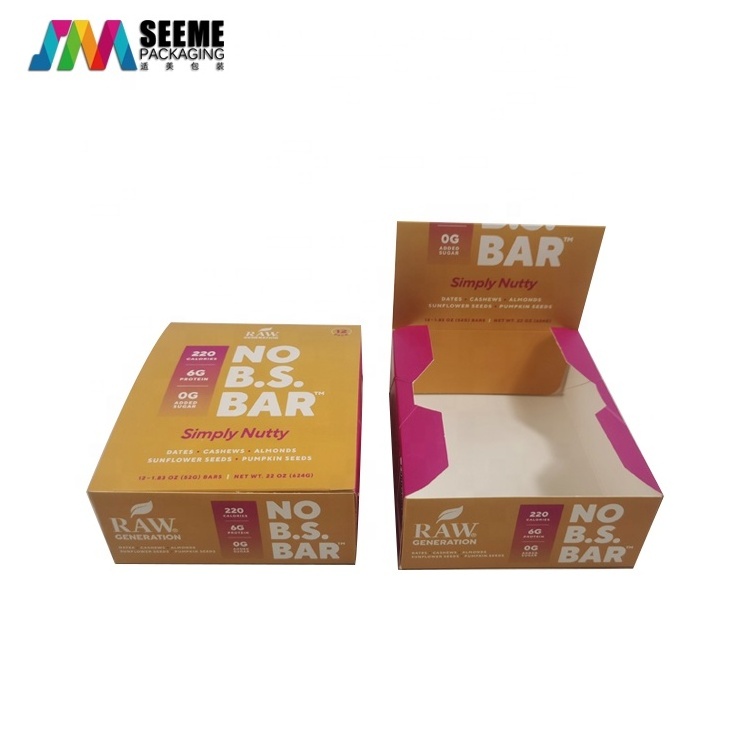 Wholesale Folding Paper Chocolate Bar Packaging Display Box Custom Design Print Luxury Kraft Paper Packing Box For Chocolate Bar