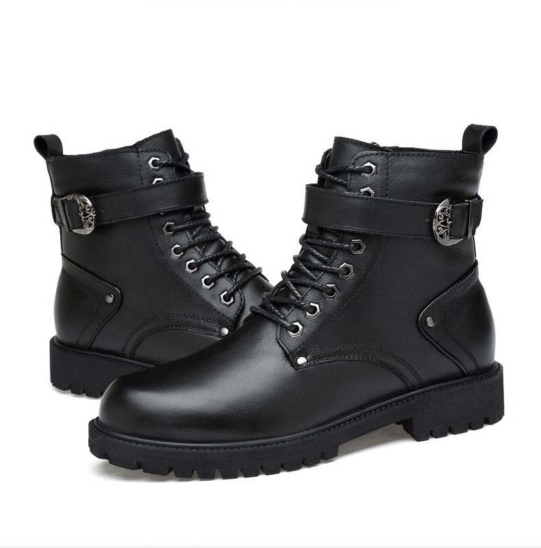 Hot Sale Work Leather Safety Ankle Working Construction Martin Boots for Men Women