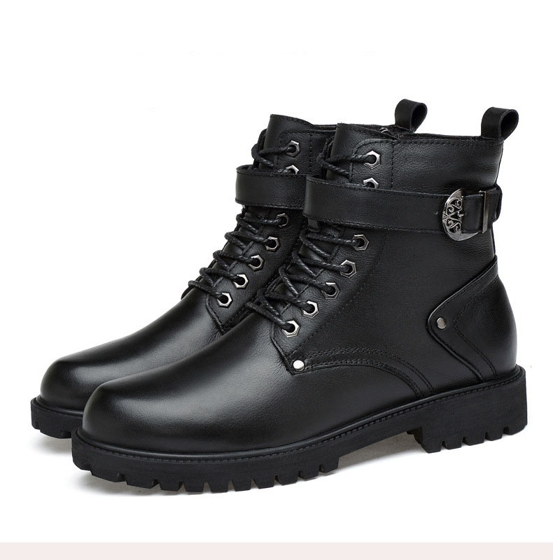 Hot Sale Work Leather Safety Ankle Working Construction Martin Boots for Men Women