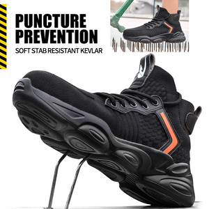 New Sneakers Puncture Proof Male Boots Protective Steel Toe Shoes Work Shoes Men Safety shoes