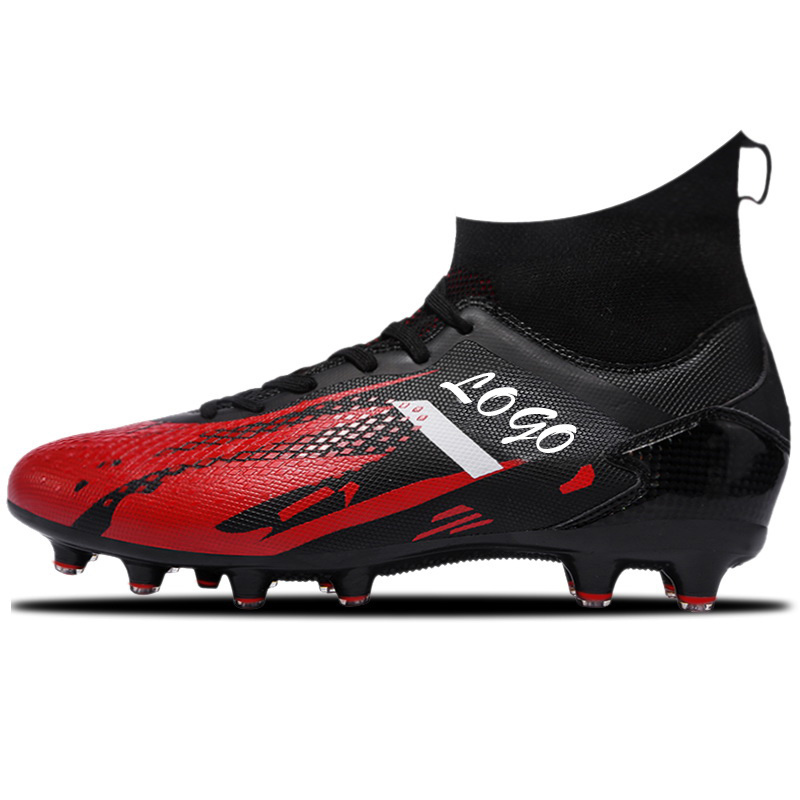 Custom Outdoor Turf Leather Professional Football Boots Shoes Custom Men Soccer Cleats For Kids