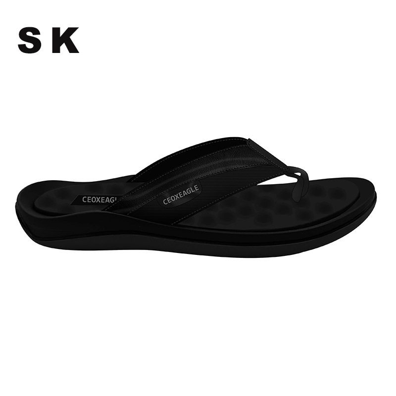 Customized Logo Outdoor Summer Beach Wholesale Men PU Strap Casual Comfort Sport Eva Flip Flops Flipflops Slippers