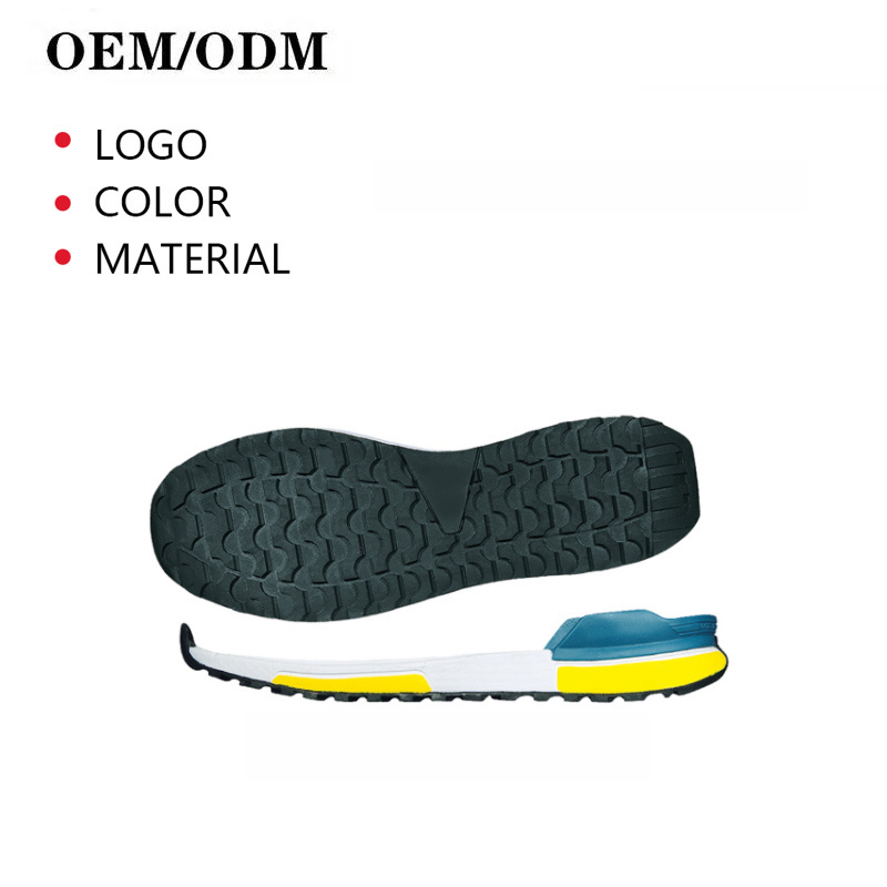 High Quality Outdoor Rubber Eva Shoe Sole Double-layer Height Increase Hard-wearing Sneaker Soles