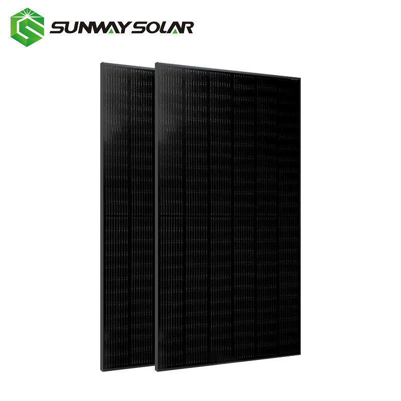 New design all black 144 half cells mono 450w 460w full black solar panel