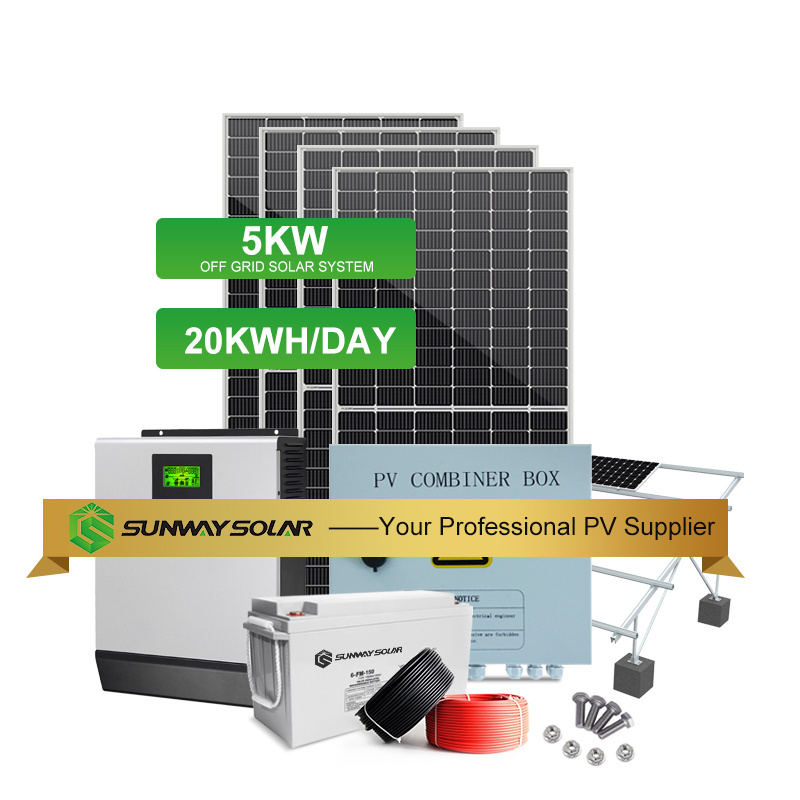 Residential solar system kit 5kw  10kw solar panels 450 watt system solar system kit price