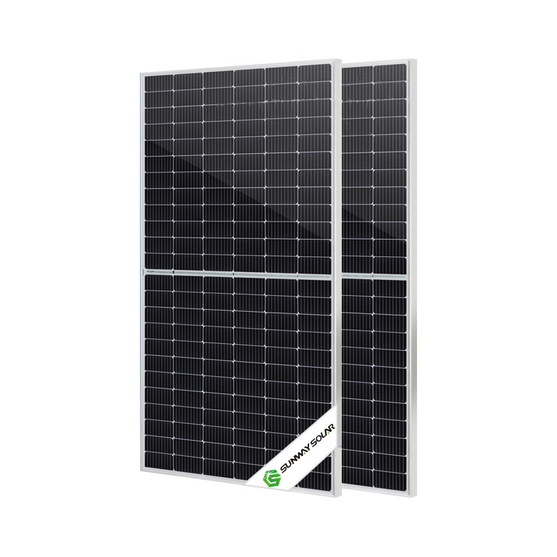 SUNWAY 550W solar panel pv module 144 half cells Mono Solar Panel for home with CE TUV certified