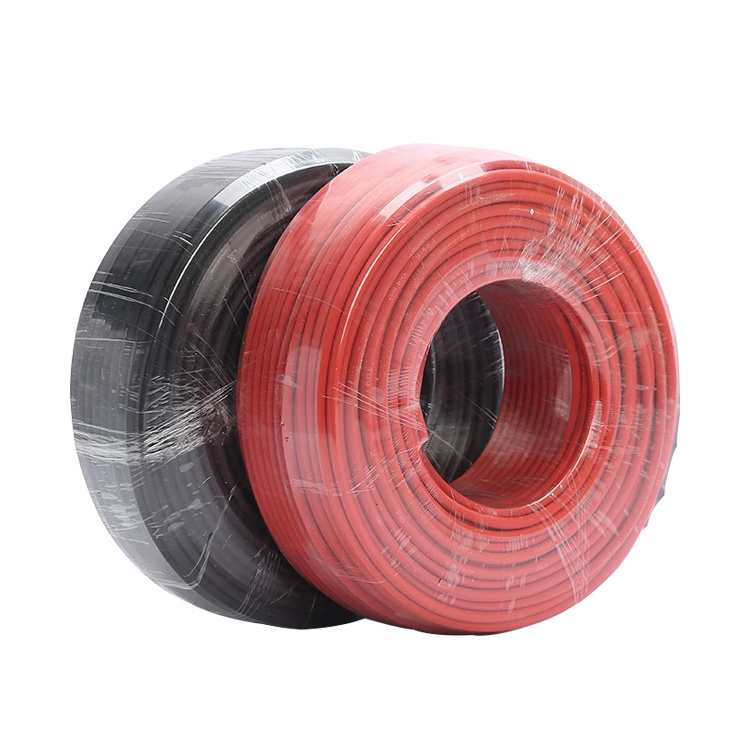 Solar Cable 4mm2 / 6mm2 / 10mm2 / 16mm2 / 25mm2 Power System Wires Red Black DC Wire 600/1000V