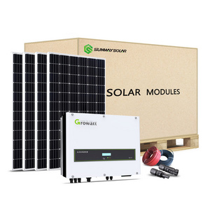 On grid solar system 10 kw house solar panel complete panelessolares kit