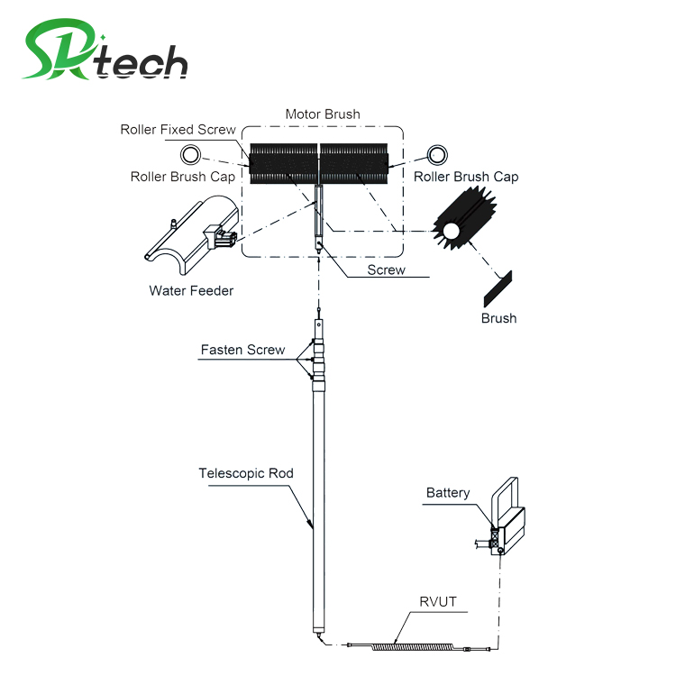 Newest cleaning robot for solar panel cleaning system trade solar panel cleaning robot for sale