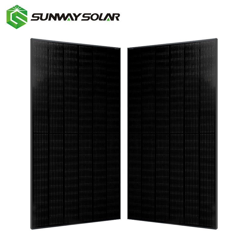 New design all black 144 half cells mono 450w 460w full black solar panel