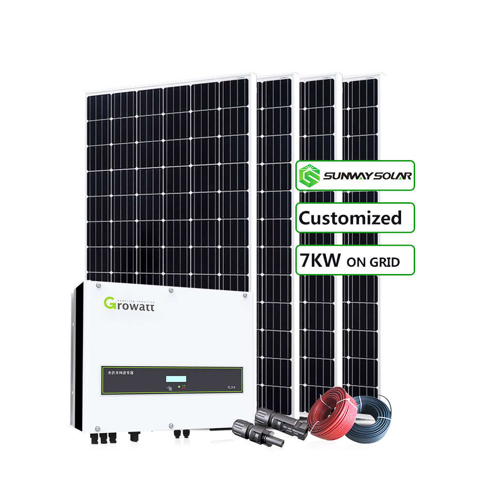 On grid solar system 10 kw house solar panel complete panelessolares kit