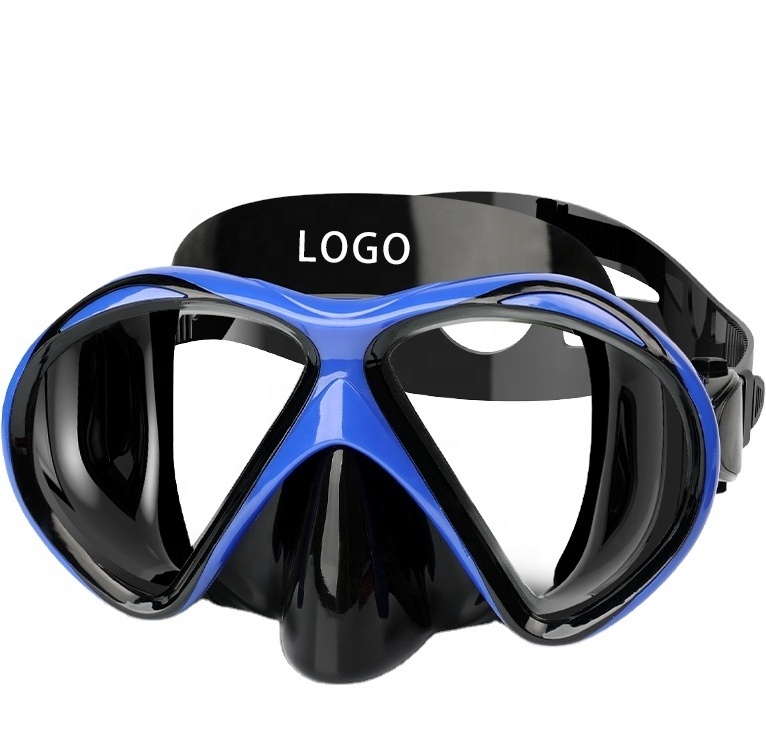 Custom Logo Snorkeling Diving Goggles Anti-Ultraviolet Underwater Silicone Diving Mask Unisex Scuba Dive Mask